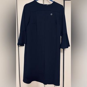 Lands' End Navy Asymmetrical Dress